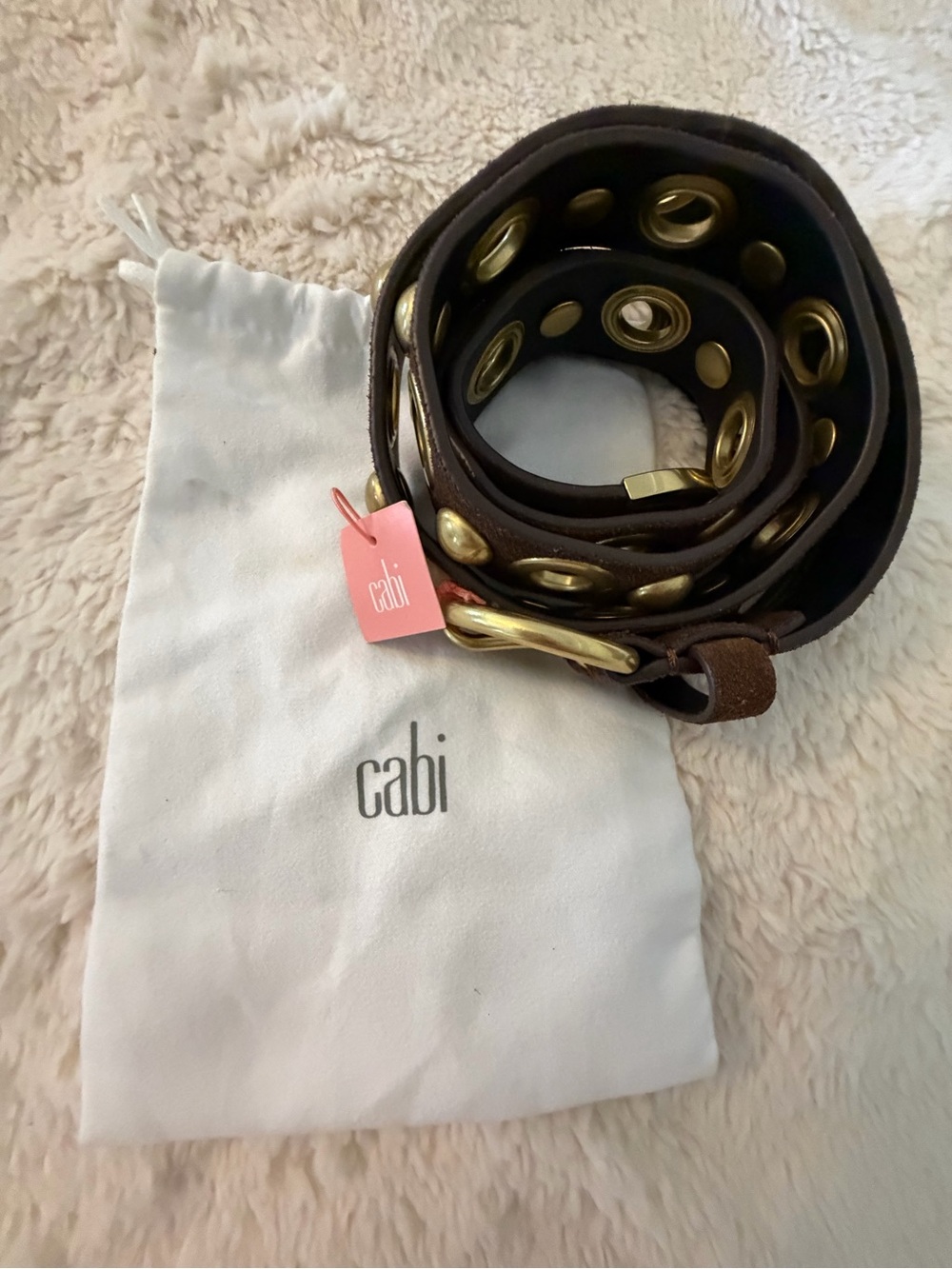 NWT | CAbi Grommet Belt | Style 5776 | Size Medium | Gold Hardware - Picture 4 of 5